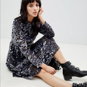 COPY - Velvet burnout midi dress